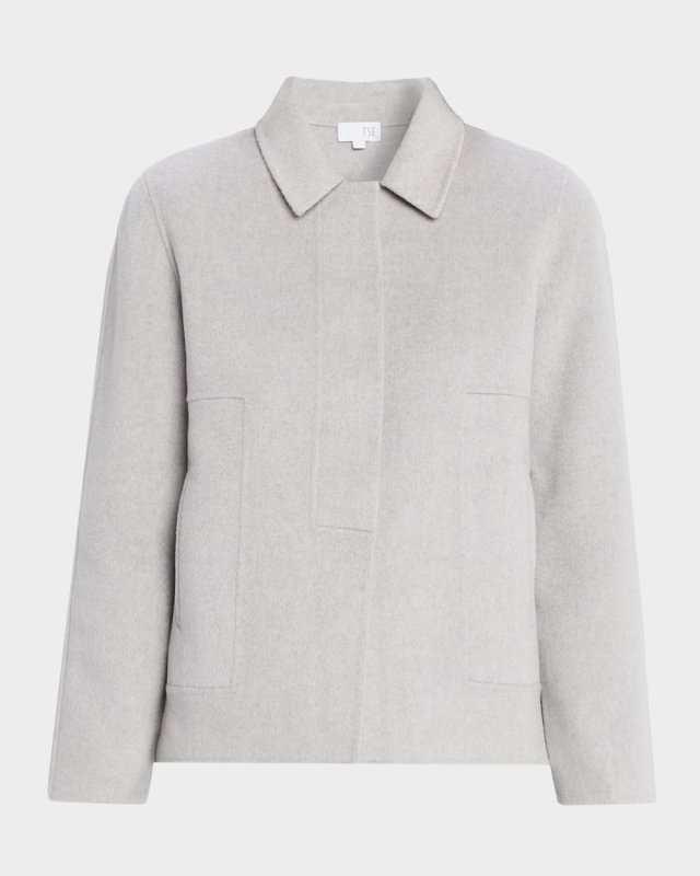 Double-Faced Cashmere Short Jacket